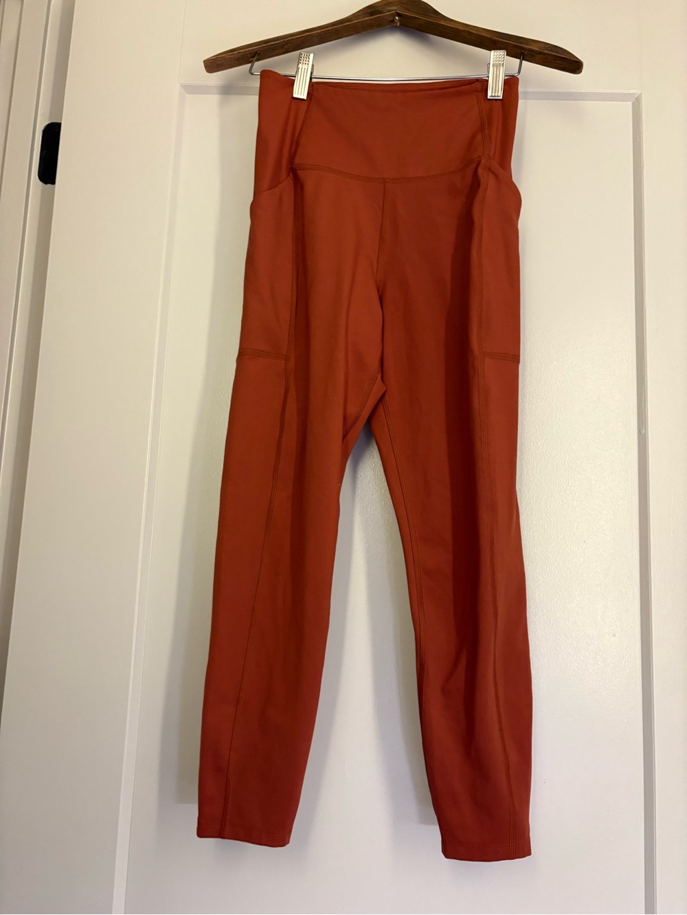 girlfriend collective Rust Orange High-Rise Leggings